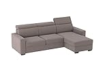 Alfa Sofa Divano con Chaise Longue Contenitore e letto estraibile Tirana, 235X159cm (LxPxA), chaise...