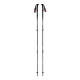 Black Diamond Trail PRO Trek Poles, Bastoncini da Trekking Unisex-Adult, Fire Red, 105-140 cm