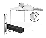 Gazebo Pop-up 3x3 Da Esterno, Struttura in Acciaio, Richiudibile a Fisarmonica, Con Sacca Per il...