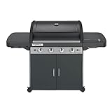 Campingaz griglia a gas Serie 4 Classic LS Plus, nero, 160 x 60 x 116 cm, 2000031360.