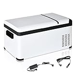 Outsunny Frigo Portatile Elettrico a Compressore 20L con Maniglia e Schermo LCD, Frigorifero Piccolo...