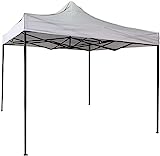 Gardenia Gazebo 3x3 Pieghevole a Fisarmonica EasyFlex Panna