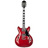 Chitarra elettrica semi-hollow body Rosso ciliegia