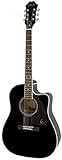 Epiphone by Gibson AJ DI 220&nbsp;SCE NERO/Western chitarra con pick-up e accordatore incorporato
