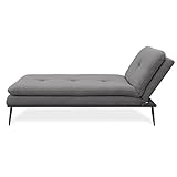 EVERGREENWEB - Chaise Longue Salotto Soggiorno, Stile Design Moderno contemporaneo in Tessuto,...