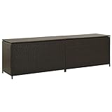 Marrone Materiale: Rattan PE (polietilene) + telaio in acciaio verniciato a polvere Baule da...