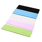 Clyhon Fascia elastica per capelli con fascia elastica in colori misti, 5 pezzi, per donne o uomini,...