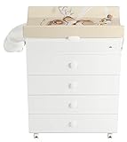 CAM Il Mondo del Bambino - art.C915006 /C240 - Cassettiera Asia bianca - made in Italy - da 0 a 11...