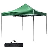 BAKAJI Gazebo 3 x 3 metri Pieghevole Tessuto Poliestere Impermeabile Struttura in Metallo...