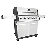 Barbecue a gas da giardino con coperchio stile americano (5+1)