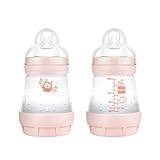Mam Easy Start Anti-Colica, Setdi 2 Biberon, 0-6 Mesi, 160 Ml, Rosa, 17.1 X 14.3 X 7.1 Cm