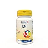 LongLife® Folic | Integratore di acido folico | 400mcg per compressa rivestita | Oltre 3 mesi di...