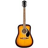 Fender FA-125 - Chitarra acustica Dreadnought con tastiera in noce, colore Sunburst