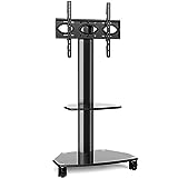 RFIVER Carrello Porta TV con Ruote per TV LCD LED OLED Plasma Piatto Curvo 27-65 Pollici, Supporto...