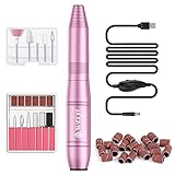 WEIYI Fresa per Unghie, Lima per Unghie Elettrica,Trapani Elettrico per Manicure e Pedicure USB...