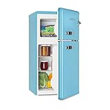 KLARSTEIN Irene - Frigorifero con Congelatore, Frigorifero Retrò, Combinato, Freezer 61 Litri,...