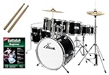 XDrum Batteria Junior Pro Black per bambini/ragazzi - Nero