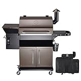 Canadian BBQ Z Grills Smoker Bear - Barbecue a pellet, resistente alle intemperie, con coperchio