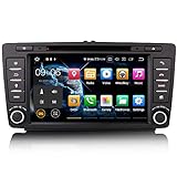 Erisin 8 pollici Android 11.0 2 Din Autoradio Multimedia per Skoda Octavia Yeti Radio con Navigatore...