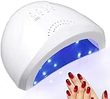 SQUADO® Fornetto Unghie Semipermanente LED per Manicure Pedicure,ASCIUGA SMALTO UV Lampada Unghie...