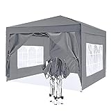 ISE 3x3 Gazebo da Giardino Pieghevole,Robusto,UV50+,Tenda per...