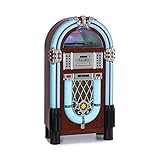AUNA Graceland DAB - Jukebox, Bluetooth, Lettore CD, Giradischi, Sintonizzatore Radio DAB+/FM,...