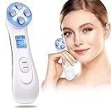 Ultrasuoni Viso Antirughe,Ultrasuoni Terapia LED Radiofrequenza Viso e Corpo Massaggiatore Viso...
