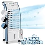 Klarstein Condizionatore Portatile Senza Tubo 65 W, 4 in 1, Umidificatore, Climatizzatore Portatile...