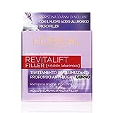 L'Oréal Paris Crema Viso Giorno Revitalift Filler, Azione Antirughe Rivolumizzante con Acido...