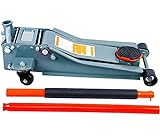 CRICK CRIC SOLLEVATORE MARTINETTO IDRAULICO A CARRELLO 3 TON MODELLO BASSO UNITED TRADE
