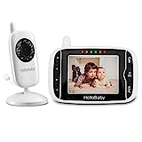 HelloBaby Baby Monitor, HB32 Visione Notturna Monitoraggio della Temperatura e 2 vie Citofono...