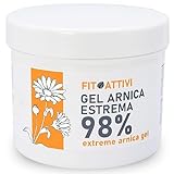 Gel Arnica 550 ml, Arnica per Cavalli Uso Umano 98%, Pomata Arnica Estrema con Vitamina E, Menta e...