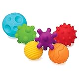 INFANTINO - Set Di Palline Colorate Testurizzate Di Diverse Dimensioni E Forme, Per Esplorazione...