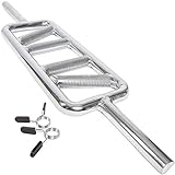 C.P. Sports - Bilanciere da 30 mm, bilanciere EZ o angolato incl. fermi, 115-220 cm, cromato e...