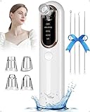 Yccu Aspiratore Punti Neri Professionale Rimozione di Pori, Pulizia Viso Ricarica USB 4, Testine per...