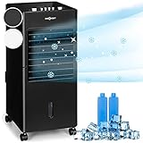 OneConcept Condizionatore Portatile Senza Tubo 65W 3 in 1, Umidificatore, Climatizzatore Portatile...