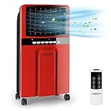 OneConcept Condizionatore Portatile Senza Tubo 65 W, Umidificatore, Climatizzatore Portatile...