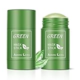 2 Pack Green Tea Cleansing Mask Stick, Maschera al tè verde per la pulizia profonda senza pori per...
