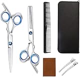 7 Pack/set Forbici Parrucchiere Professionali Forbici Capelli Professionali Forbici Per Sfoltire I...