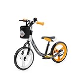 Kinderkraft Bicicletta SPACE, Bici Senza Pedali In Metallo, Poggiapiedi Per Bambini, Arancione, 84 x...