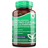 Probiotico vegano con 60 miliardi CFU - coltura vegana avanzata con 21 ceppi vivi - Batteri lattici...