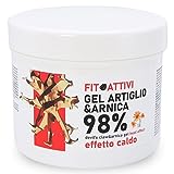Artiglio del Diavolo Gel Forte e Arnica per Cavalli Uso Umano Effetto Caldo 550 ml, Crema Massaggi...