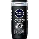 Nivea Men - Gel doccia Active Clean, edizione limitata Marqueinhos PSG, 250 ml