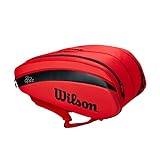 Wilson RF DNA - Borsa da tennis da 12 pezzi, colore: Rosso