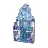 KidKraft 65881 Casa delle Bambole in Legno Disney® Frozen Castello di Ghiaccio per Bambole di 30 Cm...