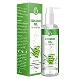 Aloe Vera Gel Puro 100% - Naturale per Viso, Corpo, Mani e Capelli Idratanti e Lenitivi - per Acne e...