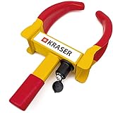 Kraser WA820 Antifurto blocca routa alta sicurezza, universale, regolabile, auto, rimorchi,...
