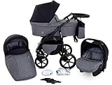 GaGaDumi Boston Passeggino TRIO Passeggino Trio Carrozzina OVETTO AUTO Sistemi modulari certificati...