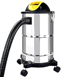 Syntrox Germany, 1600 Watt, in acciaio inox, 18-20 litri, aspiracenere con motore