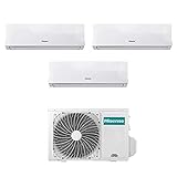 Condizionatore Climatizzatore Trial Split Inverter Hisense New Comfort 9000+9000+9000 9+9+9 Btu A++...